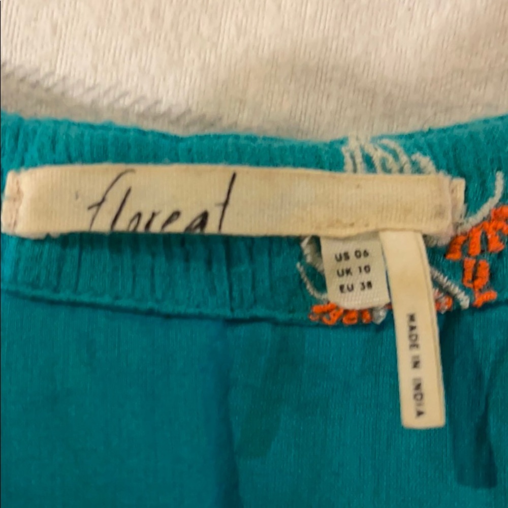 Floreat skyscraper turquoise dress from Anthropologie - Picture 3 of 5